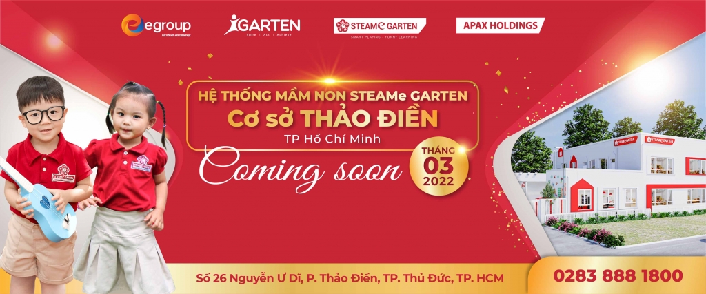 Apax Holdings sắp ra mắt cơ sở STEAMe GARTEN thứ 17 tại Thảo Điền, TP. Hồ Chí Minh