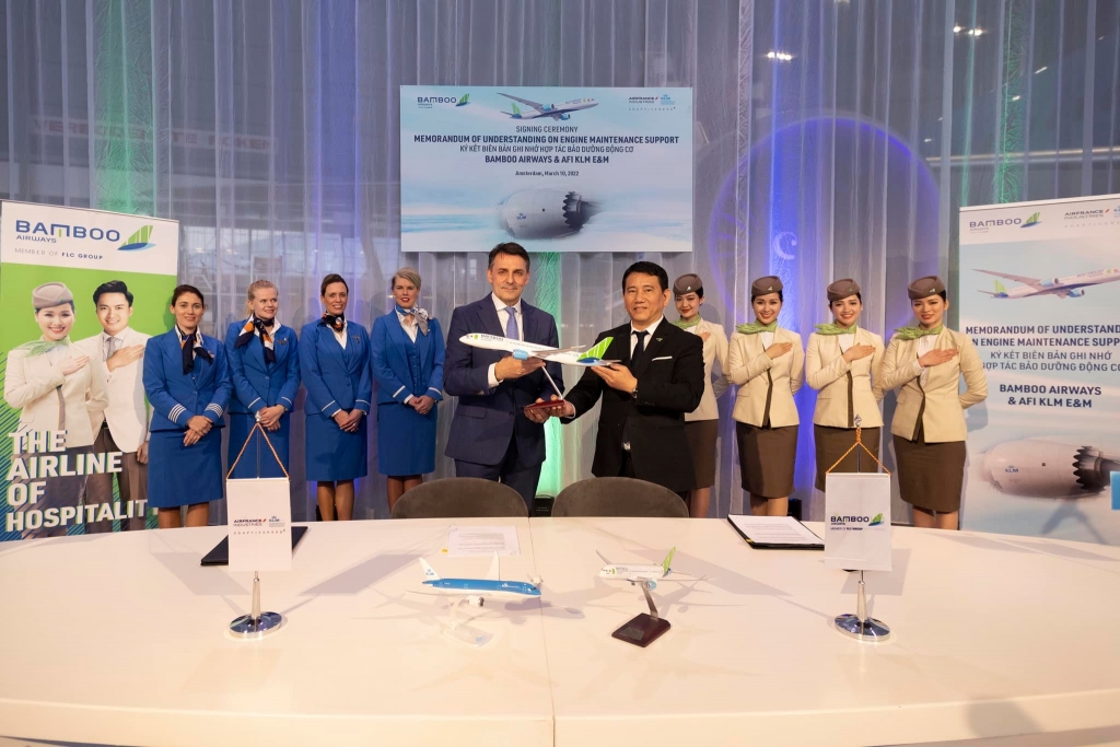 Bamboo Airways hợp tác với Công ty Kỹ thuật và bảo dưỡng máy bay hàng đầu thế giới