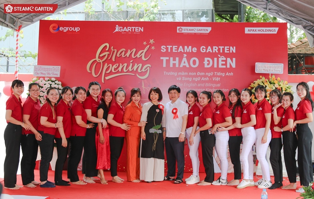 STEAMe GARTEN - hệ thống trường mầm non do Tập đoàn Egroup Ok365 vina thể thao, casino, slot, bắn cá và xổ số mở rộng điểm trường sau đại dịch Covid-19