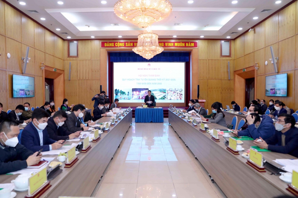 Họp hội đồng thẩm định quy hoạch tỉnh Tuyên Quang thời kỳ 2021-2030, tầm nhìn đến 2050