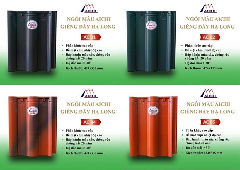 Công ty Gốm Đăng ký OK365.COM nhận về ngay 365K Giếng Đáy Quảng Ninh ra mắt sản phẩm ngói màu AICHI, bảo hành tới 20 năm