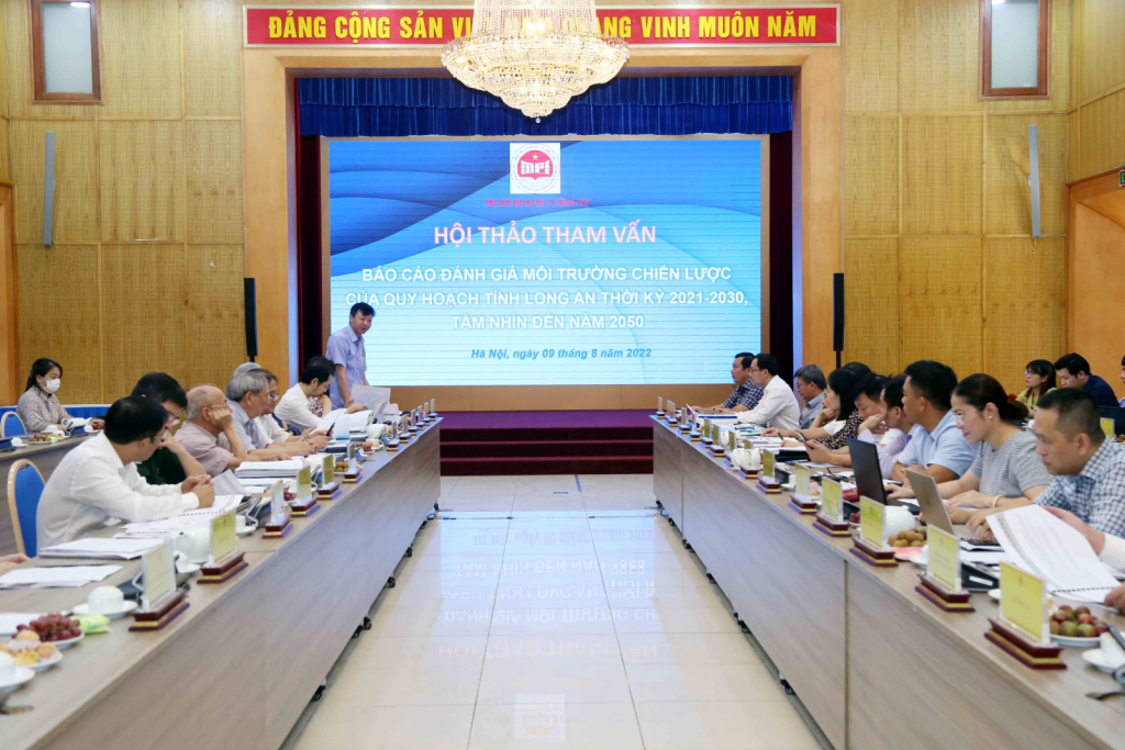 Tham vấn chuyên gia Báo cáo đánh giá ĐMC của Quy hoạch tỉnh Long An thời kỳ 2021-2030