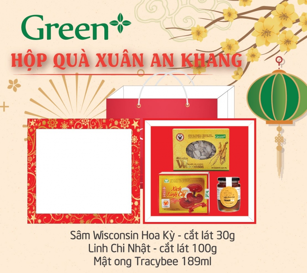 Hộp quà tặng sức khoẻ từ Green+: Lựa chọn tinh tế cho mùa Tết sum vầy