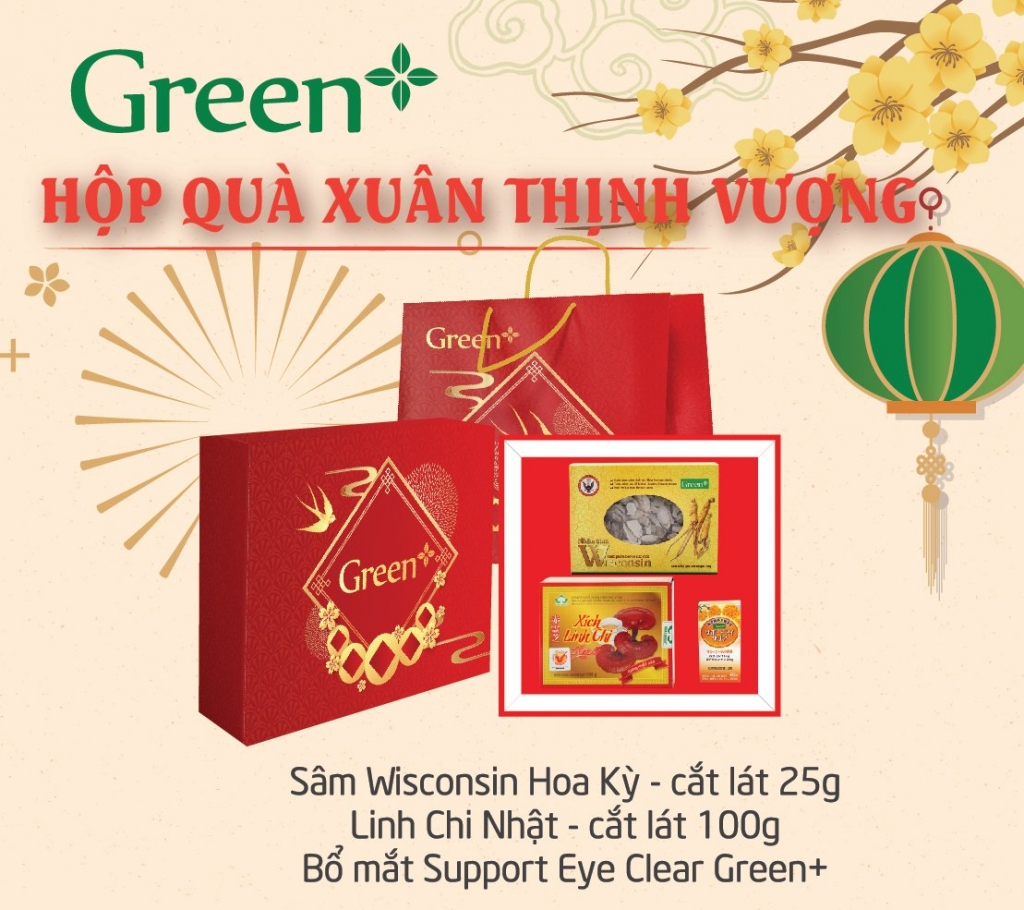 Hộp quà tặng sức khoẻ từ Green+: Lựa chọn tinh tế cho mùa Tết sum vầy