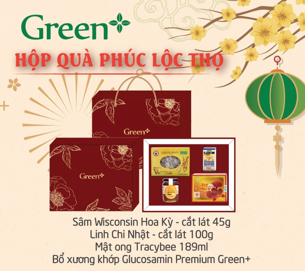 Hộp quà tặng sức khoẻ từ Green+: Lựa chọn tinh tế cho mùa Tết sum vầy