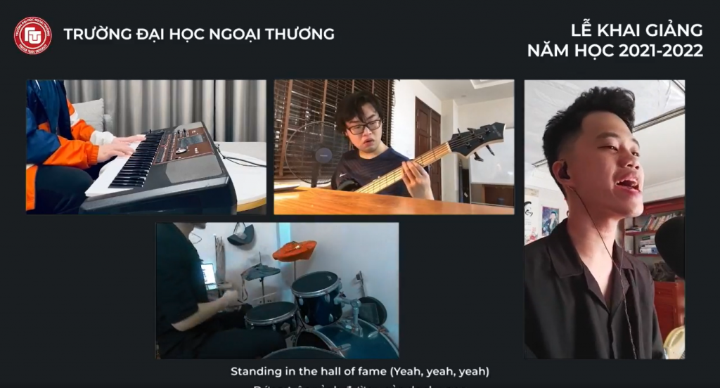 Tiết mục văn nghệ đặc biệt do các bạn Ok365 vina Ngoại thương cùng nhau thực hiện