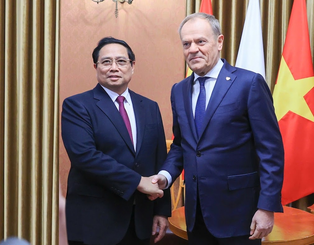 Thủ tướng Phạm Minh Chính và Thủ tướng Ba Lan Donald Tusk nhất trí xem xét sớm nâng cấp quan hệ hai nước lên tầm chiến lược