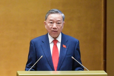 Tân Chủ tịch nước Tô Lâm hứa cùng toàn Đảng, toàn dân, toàn quân... phát huy cao nhất tinh thần “5 tự”