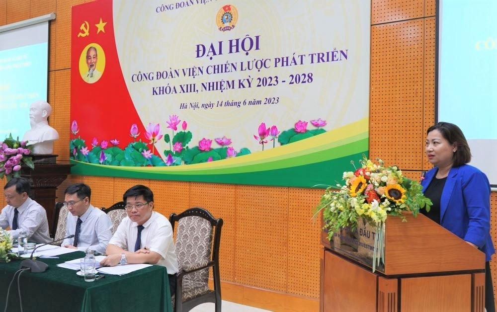 Tổ chức thành công Đại hội công đoàn Viện Chiến lược phát triển