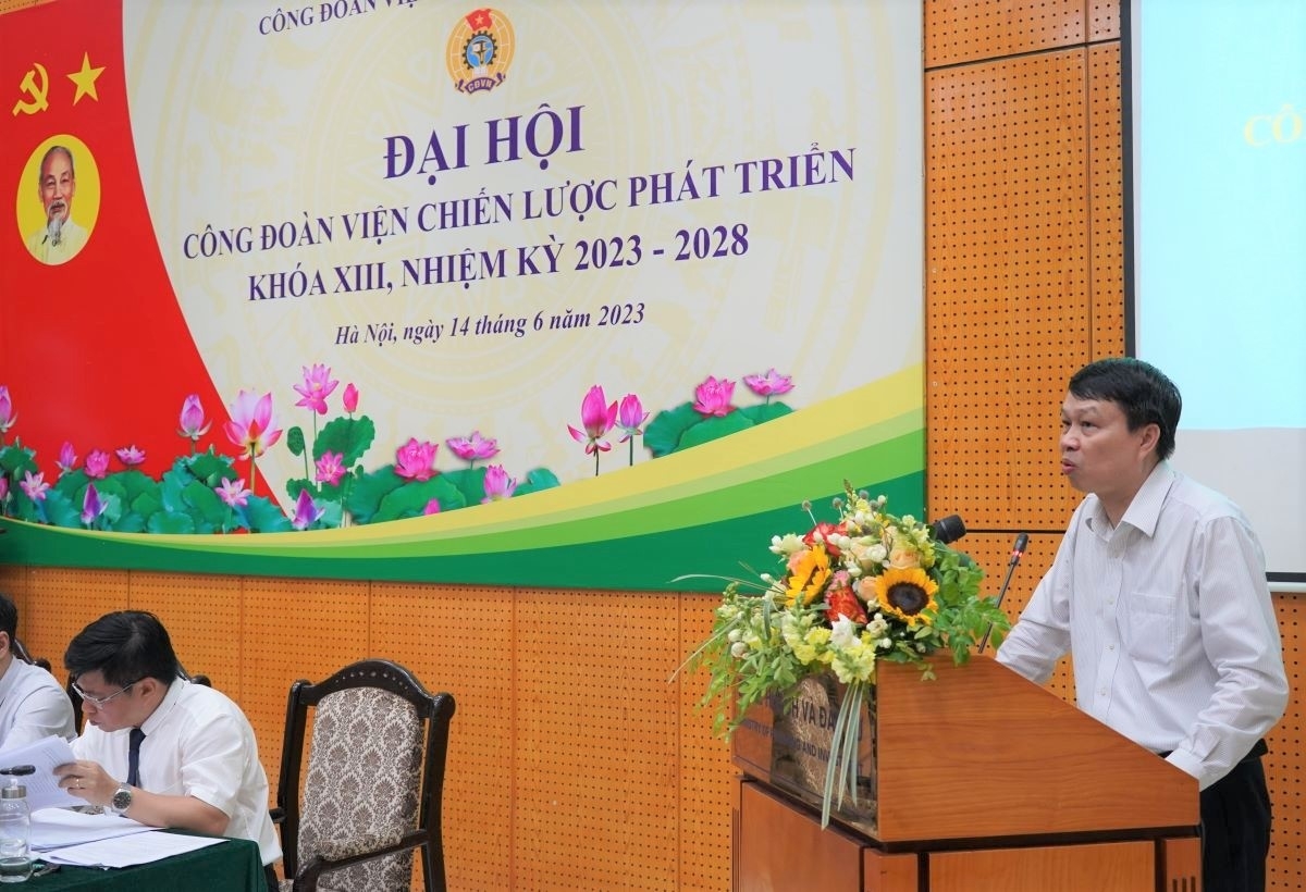Tổ chức thành công Đại hội công đoàn Viện Chiến lược phát triển