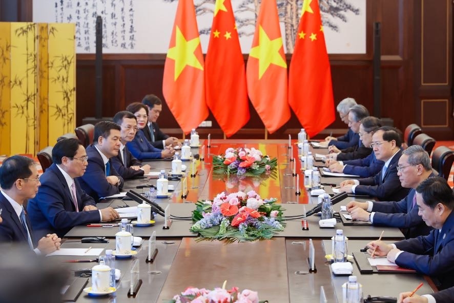 Thủ tướng Phạm Minh Chính đề nghị Trung Quốc – Việt Nam đặt trọng tâm hợp tác về chuyển đổi số, tăng trưởng xanh