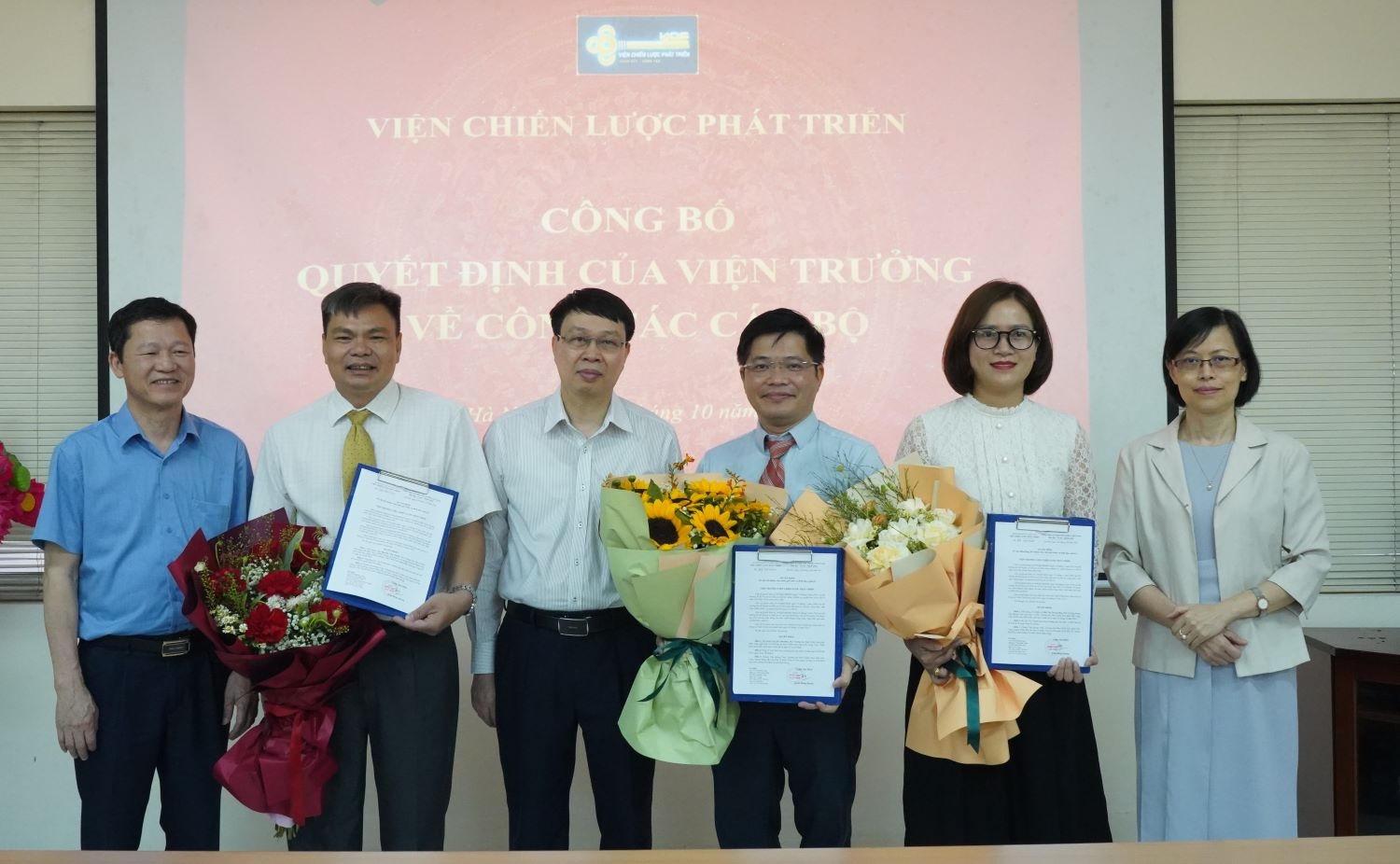 Bổ nhiệm 3 lãnh đạo cấp Ban thuộc Viện Chiến lược phát triển