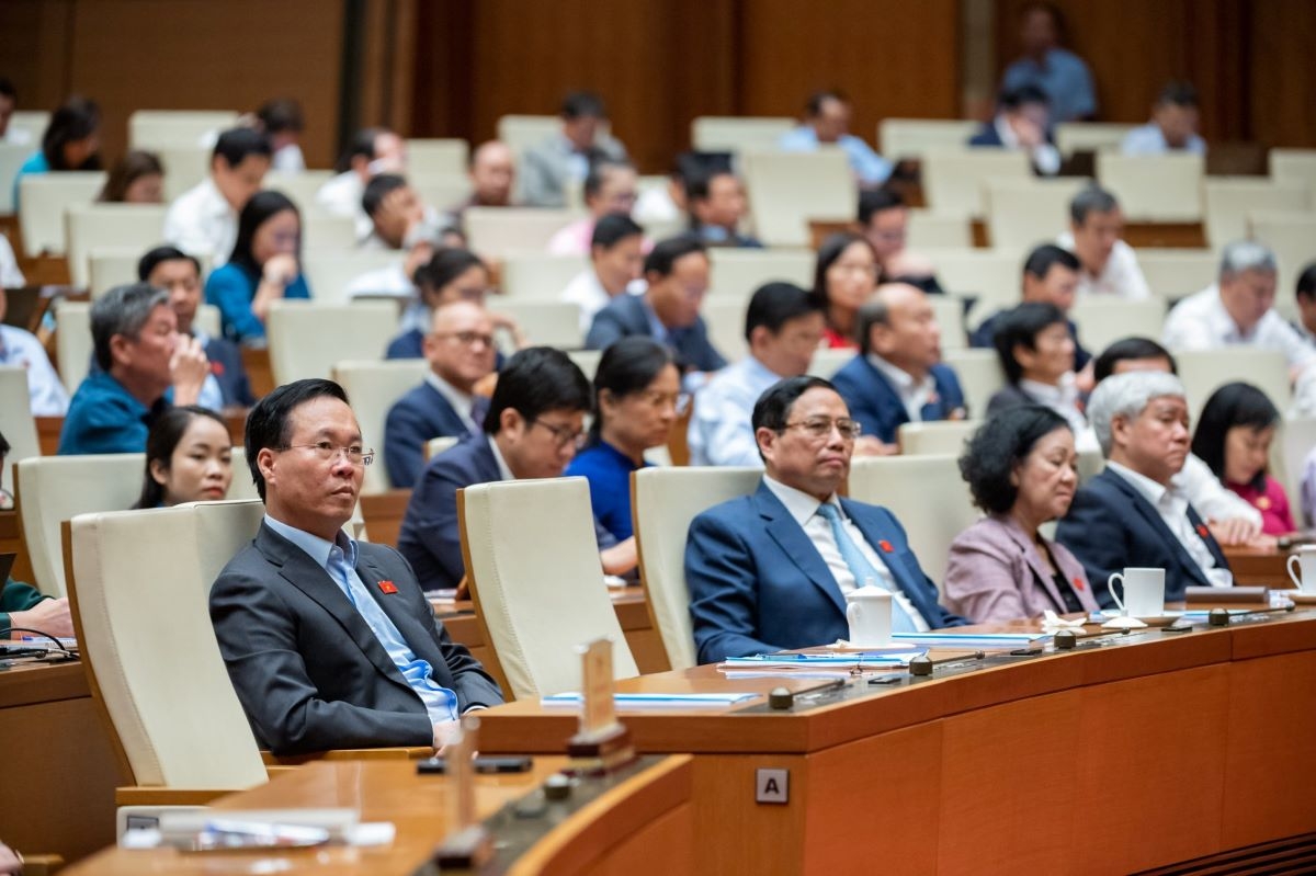 Lần đầu tiên trong nhiệm kỳ khóa XV, Thủ tướng, tất cả các Phó Thủ tướng trực tiếp trả lời chất vấn của các đại biểu Quốc hội