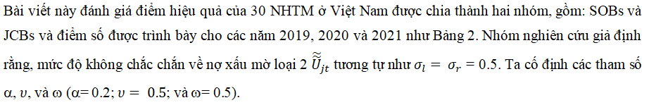 Đánh giá hiệu quả của các Ok365 com vn nổ hũ Việt Nam trong điều kiện mờ: Mô hình DEA ​​3 giai đoạn với cách tiếp cận tam giác mờ loại 2