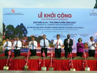 TP.HCM khởi công dự án vệ sinh môi trường có vốn đầu tư hơn 11.000 tỷ đồng