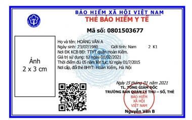 Từ ngày 1/4, sẽ sử dụng thẻ bảo hiểm y tế mẫu mới