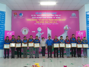 Tuyên dương THT thanh niên tiêu biểu 2015 tỉnh Đồng Tháp