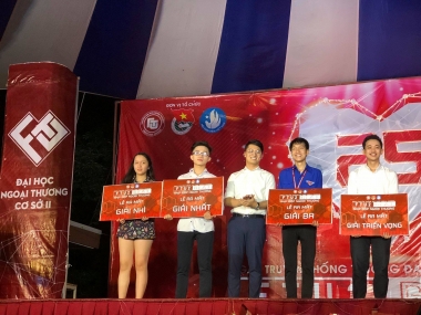 “Bùng nhiệt huyết- cháy đam mê” cùng sinh viên ĐH Ngoại Thương -  cơ sở II trong ngày truyền thống trường