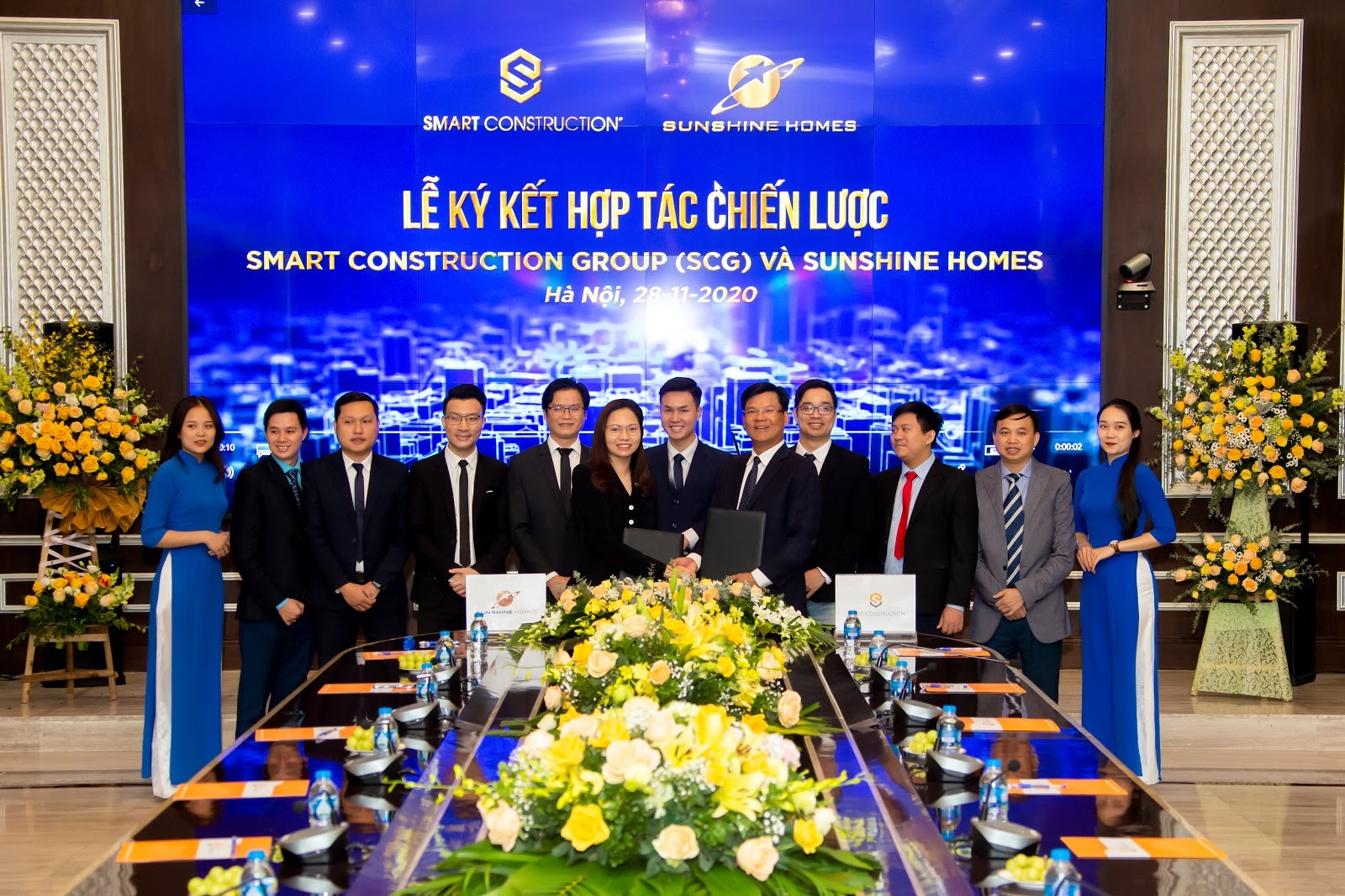 Smart Construction Group (SCG) ký hợp tác chiến lược với Sunshine Homes