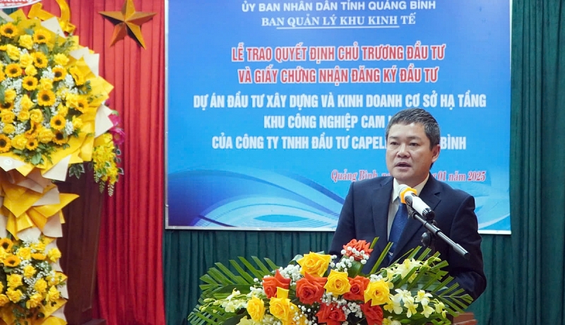 Quảng Bình có thêm KCN Cam Liên quy mô quy mô 450ha với tổng vốn Ok365 vina thể thao, casino, slot, bắn cá và xổ số hơn 2.200 tỷ đồng