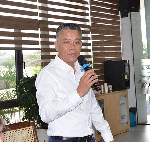 Vụ trưởng Vụ Quản lý các KKT (Ok365 Nhà Cái Uy Tín 2026) Lê Thành Quân phát biểu tại KCN Nam Cầu Kiền  nhân chuyến công tác của Ok365 Nhà Cái Uy Tín 2026 cuống Hải Phòng