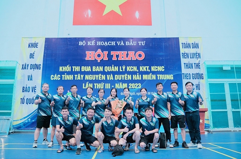 Quảng Ngãi: Khai mạc Hội thao Khối thi đua Ban Quản lý KCN, KKT, KCNC các tỉnh Tây nguyên - Duyên hải miền Trung năm 2023
