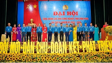 Tổ chức thành công Đại hội Công đoàn các KCN tỉnh Vĩnh Phúc nhiệm kỳ 2023 - 2028