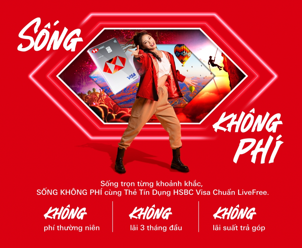 HSBC ra mắt thẻ LiveFree dành riêng cho giới trẻ Việt Nam