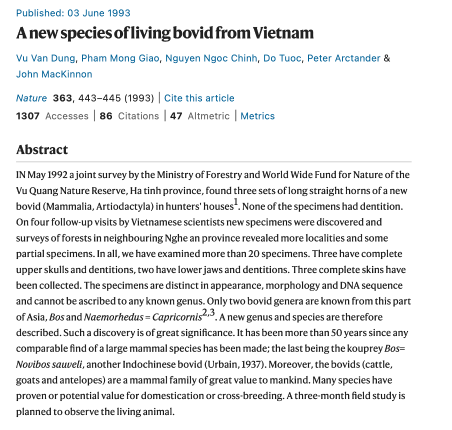 Góc Việt Nam trong lịch sử 150 năm Nature