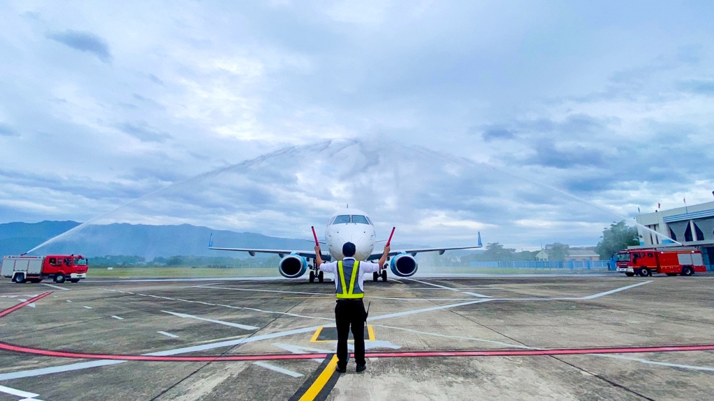 Điện Biên lần đầu tiên có đường bay thẳng thương mại khai thác bằng phản lực khu vực