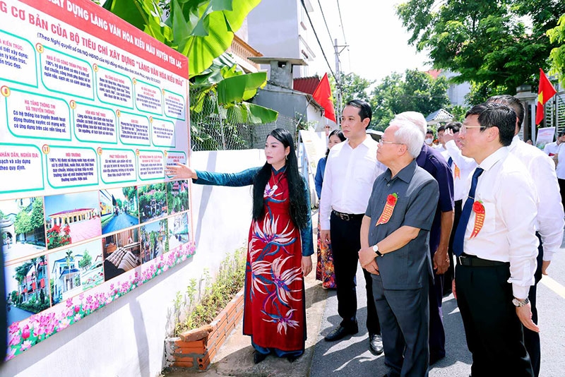 Khánh thành Khu thiết chế văn hóa, thể thao Làng văn hóa kiểu mẫu đầu tiên của Vĩnh Phúc