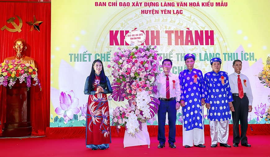 Khánh thành Khu thiết chế văn hóa, thể thao Làng văn hóa kiểu mẫu đầu tiên của Vĩnh Phúc