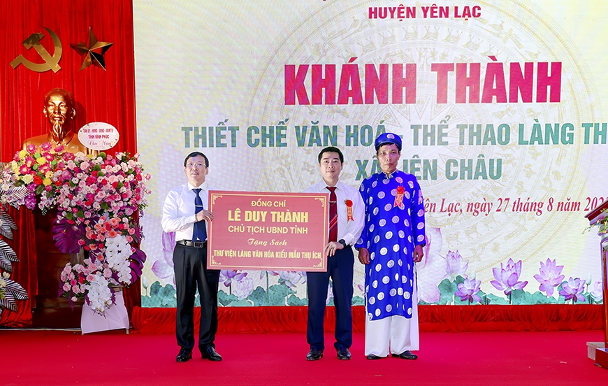 Khánh thành Khu thiết chế văn hóa, thể thao Làng văn hóa kiểu mẫu đầu tiên của Vĩnh Phúc