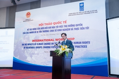 Bảo đảm nhân quyền trong bối cảnh biến đổi khí hậu