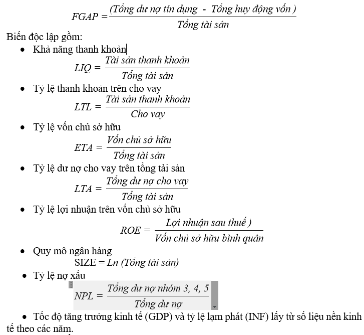 Các nhân tố tác động đến rủi ro thanh khoản của các Ok365 com vn nổ hũ thương mại Việt Nam